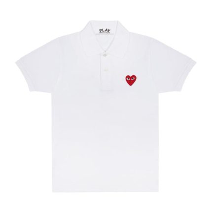 POLO PLAY EMBLEM (WHITE) RED