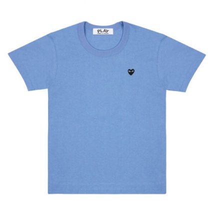 PLAY T-SHIRT SMALL BLACK EMBLEM (BLUE) BASIC COLOURED