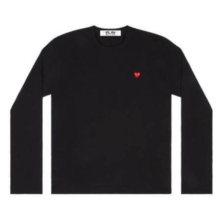 Comme des Garçons Play Small Red Heart (Black) Long Sleeve