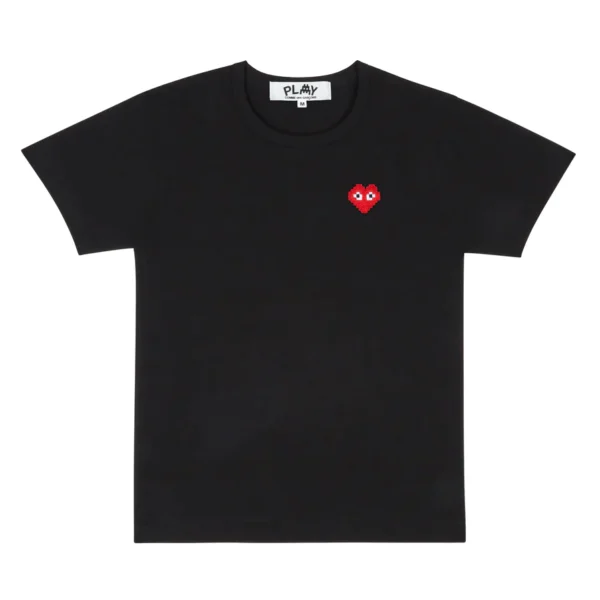 INVADERS T-SHIRT RED PLAY BASIC EMBLEM (BLACK) INVADERS T-SHIRT RED PLAY BASIC EMBLEM (BLACK)