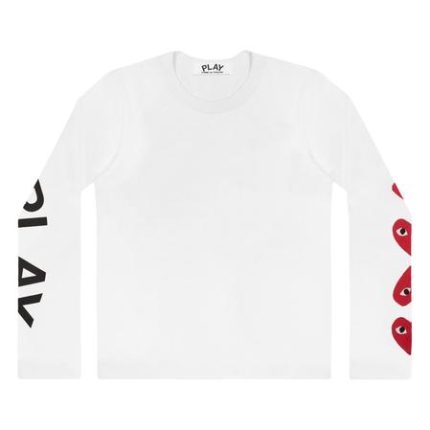 Comme des Garçons Play 4 Heart Long Sleeve (White)