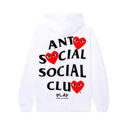 COMME Des GARCONS ASSC X Hoodie White