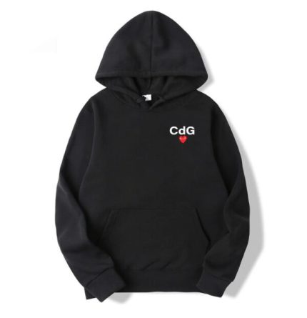 NEW X Printed CDG Play Heart Hoodie