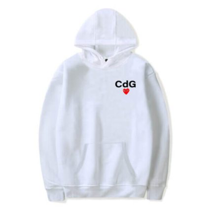 Small Logo CDG With Heart Hoodie