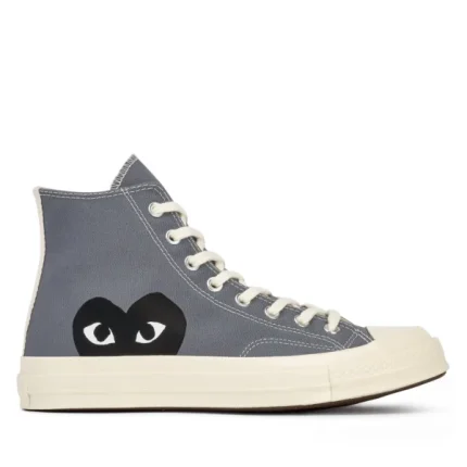 CONVERSE BLACK HIGH TOPHEART GREY