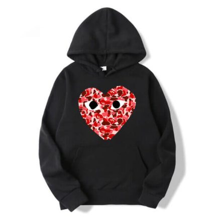 Camo Heart Comme Des Garcons Hoodie