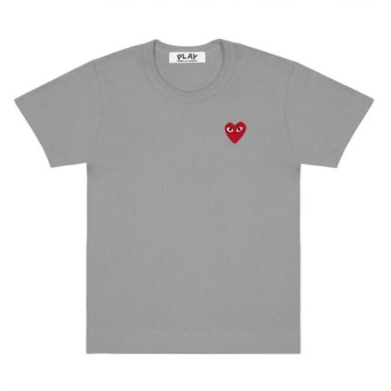 COLOURED PLAY BASIC RED EMBLEM (GREY) T-SHIRT