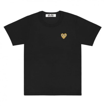 PLAY BASIC GOLD EMBLEM (BLACK) T-SHIRT