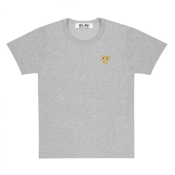PLAY BASIC GOLD EMBLEM (GREY) T-SHIRT PLAY BASIC GOLD EMBLEM (GREY) T-SHIRT