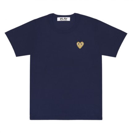 PLAY BASIC GOLD EMBLEM (NAVY) T-SHIRT