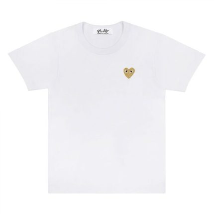 PLAY BASIC GOLD EMBLEM (WHITE) T-SHIRT