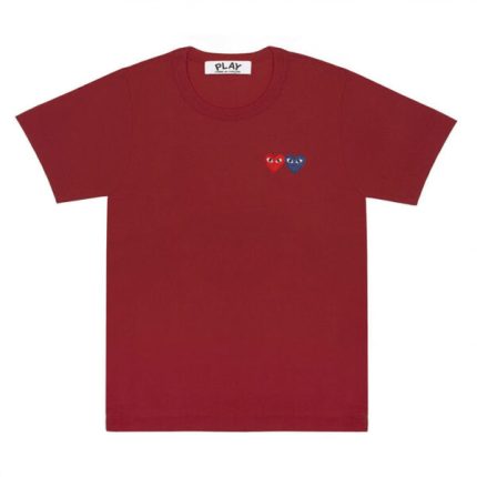 PLAY BASIC TWO EMBLEMS (BURGUNDY) T-SHIRT