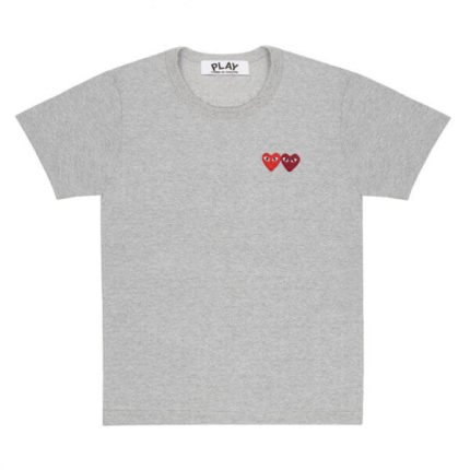 PLAY BASIC TWO EMBLEMS (GREY) T-SHIRT