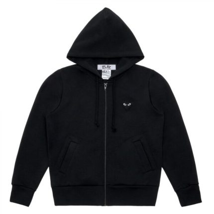 PLAY ZIP BIG HEART (BLACK) HOODIE