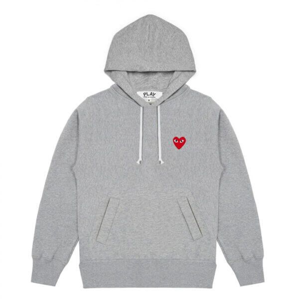 PLAY PULLOVER GREY HOODIE PLAY PULLOVER GREY HOODIE