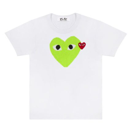 PASTEL HEART AND RED EMBLEM (GREEN) PLAY T-SHIRT