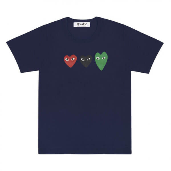 RED/GREEN/BLACK HEARTS PLAY WITH T-SHIRT RED/GREEN/BLACK HEARTS PLAY WITH T-SHIRT