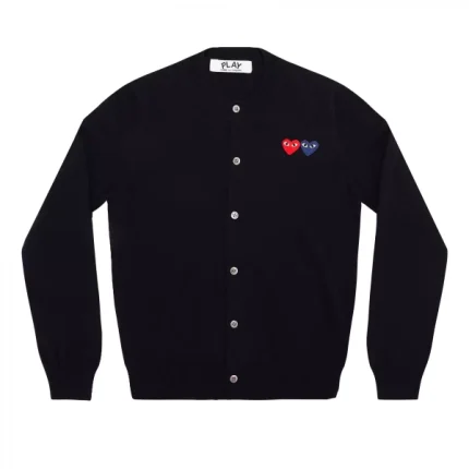 PLAY WOMENS CARDIGAN WITH NAVY EMBLEMS DOUBL