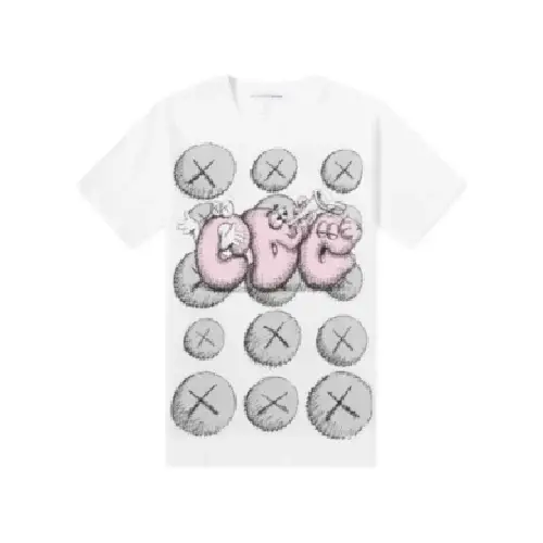 CDG Shirt X KAWS White/Pink/Grey T-Shirt CDG Shirt X KAWS White/Pink/Grey T-Shirt